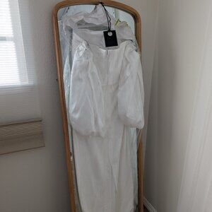 Solice London - The Carmen Maxi Dress in Cream  - Wedding Dress UK 14